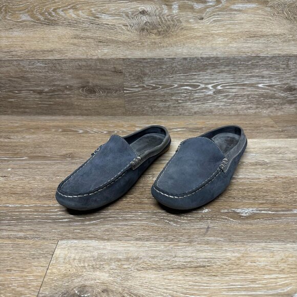 Soul of Africa Falax Tamaris Blue Leather Slip On Men's  Size 10 - Picture 1 of 6